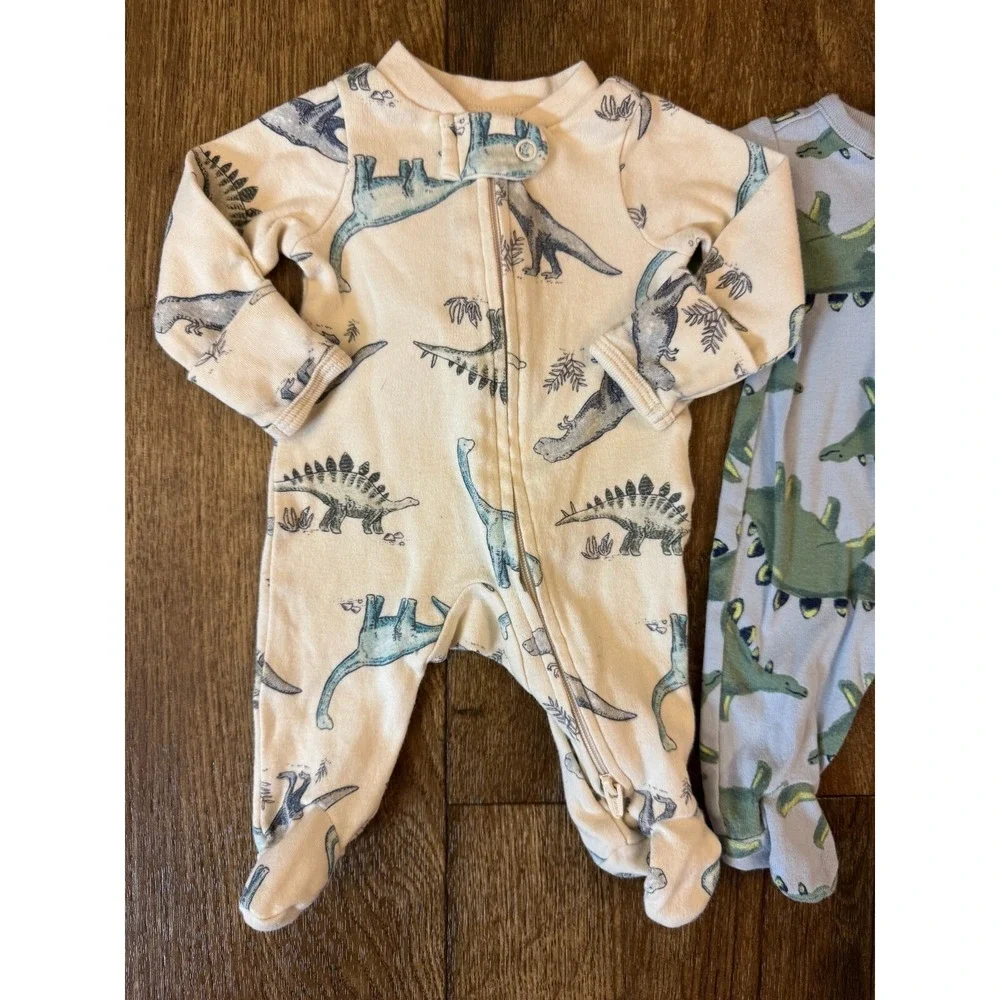 Carters Sleepers Boy Preemie Lot Baby Rompers Outfits Clothes Bundle Zippered